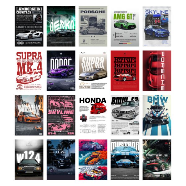 Car Pack Of 20 Poster