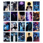 Solo Leveling Posters, Set of 20 Posters for Wall A5 Size